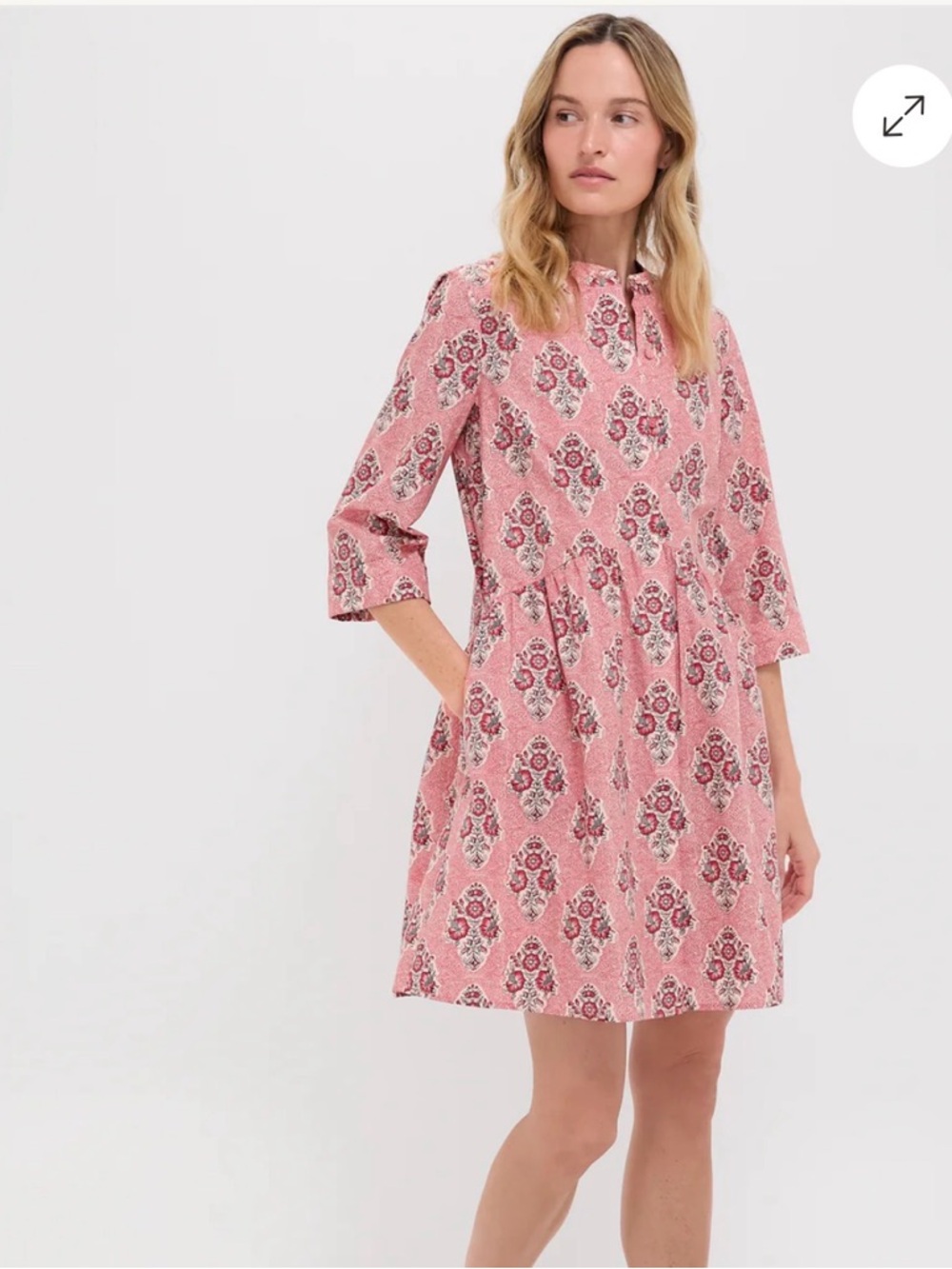 Tuckernuck Scarlet Sonata Royal Shirt Dress Size Medium NWT Floral Cotton